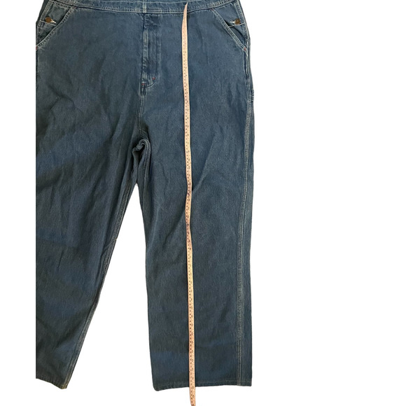 VTG Big Mac Mens Bib Overalls High Rise Adjustable Straps Size XXL Blue - Picture 11 of 12